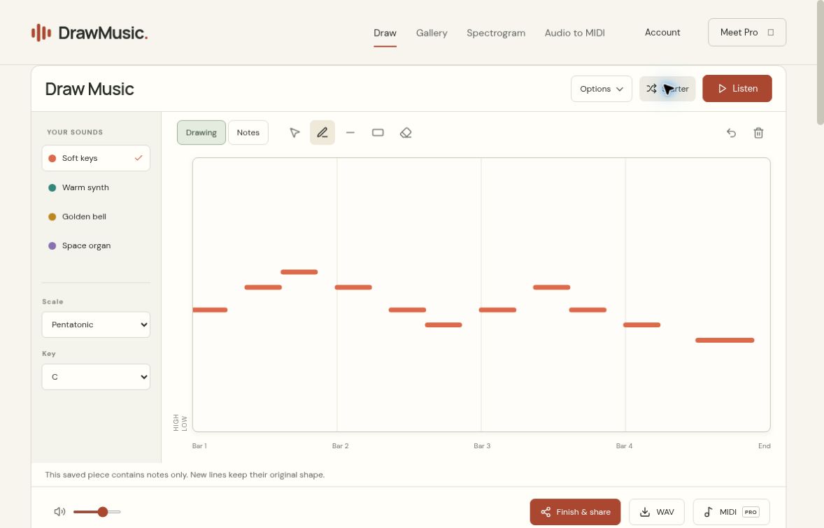 DrawMusic screenshot 1