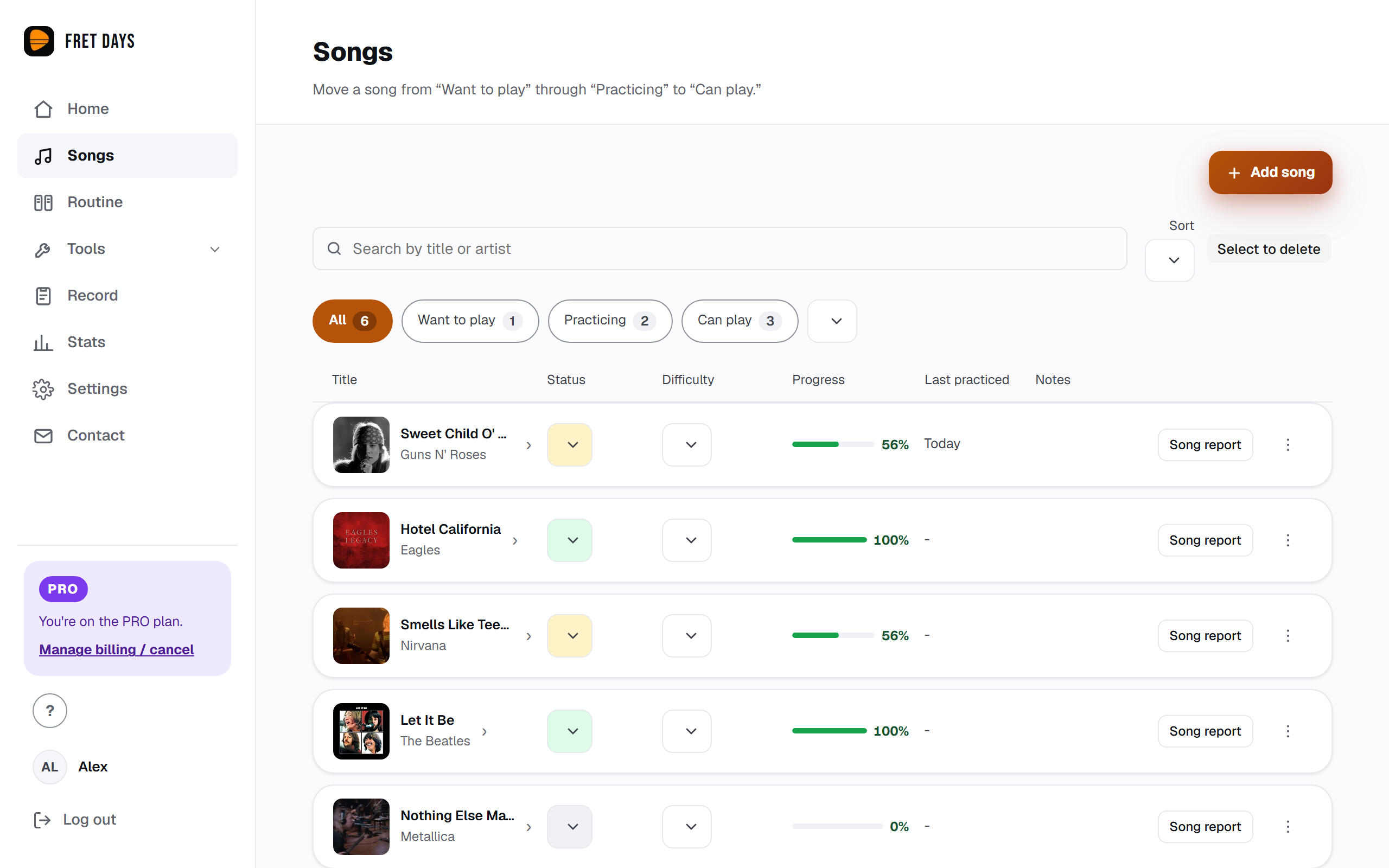 Fret Days screenshot 2