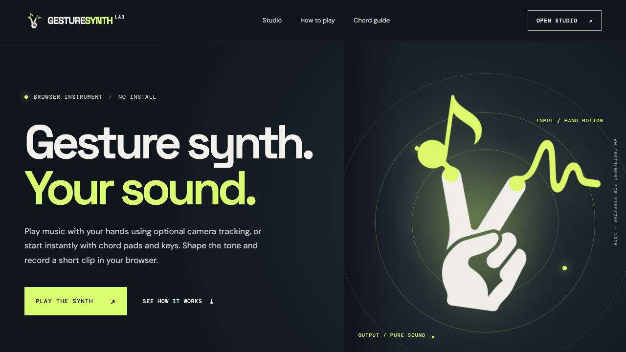 Gesture Synth Lab screenshot 1