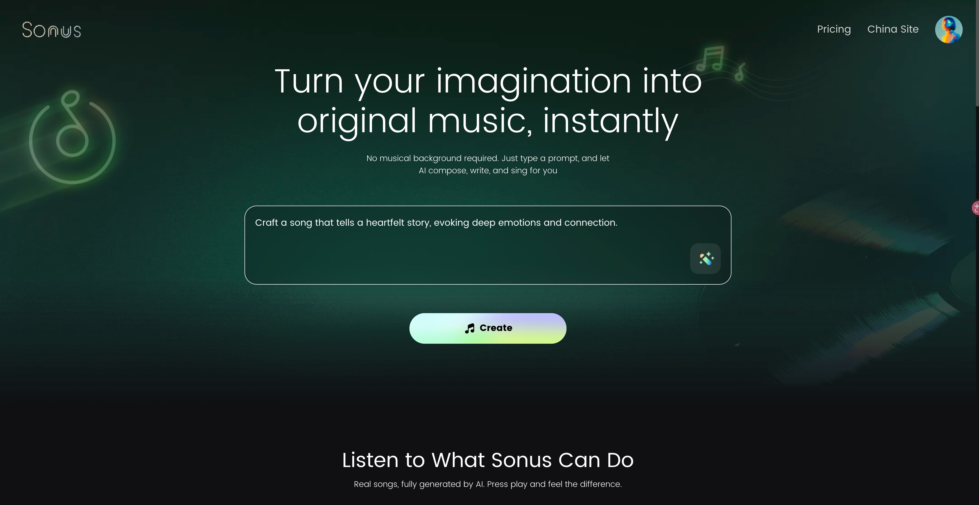 Sonus AI Music screenshot 2