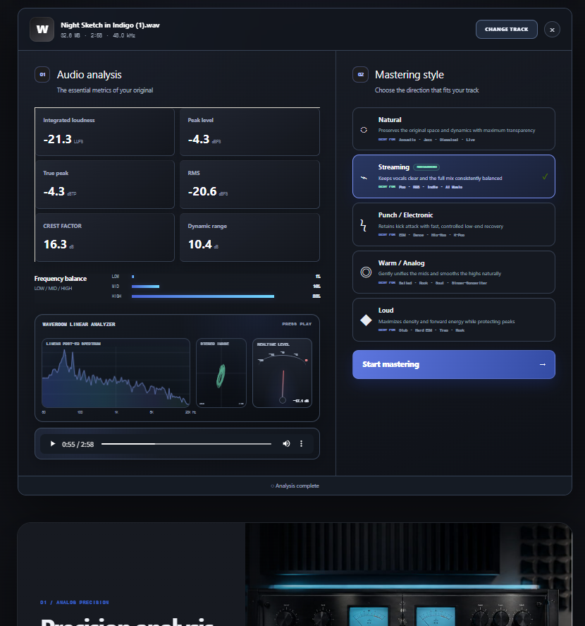 Waveroom Mastering screenshot 1